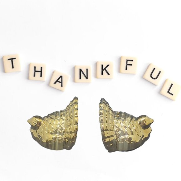 Home Essentials Gold Turkey Salt & Pepper Shaker Set - NIB - Picture 3 of 8